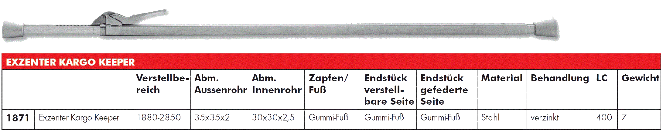 Exzenterstange Beschreibung mit Bild